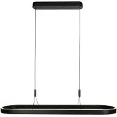 Steinhauer Hängelampe Mykty, dimmbar, schwarz, für Wohn- / Esszimmer, Metall, Modern, Pendelleuchte