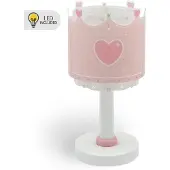 DALBER Tischlampe Little Queen, violett / pink / rose, für Kinderzimmer, Kunststoff, Tischlampe