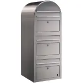 Bobi Briefkasten Trio i Edelstahl