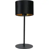 Masterlight Tischleuchte Venus 1-flammig Samt Schwarz Ø20cm