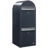 Bobi Briefkasten Duo 7016 i Dunkelgrau
