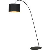 Lyora Bogenlampe Alice , schwarz, für Wohn- / Esszimmer, Kunststoff, Modern, Stehlampe