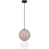 Nova Luce LED Pendelleuchte Noesis 7W warmweiss 3000K Mokka Schwarz Opal Glas Metall Ø25cm 9009192