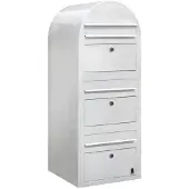 Bobi Briefkasten Trio 9016 Weiß