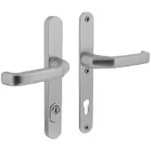 Intersteel Hintertür-Hardware Aurano schmaler PC 92mm Kernzugschutz Aluminium