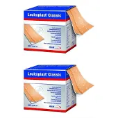 Leukoplast Classic Pflaster 4 cmx5 m Rolle 2x 2x1 St