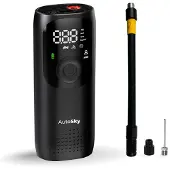 AutoSky Reifenpumpe mit Taschenlampe und Powerbank