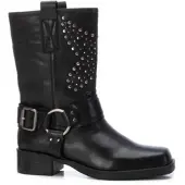 Xti für Damen. 14299903-NEGRO Stiefelette 142999 schwarz (35), 3 bis 5 cm, Reißverschluss, Lässig