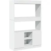 vidaXL Highboard Weiß 92x33x140 cm Holzwerkstoff