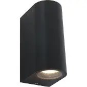 Steinhauer Wandleuchte 2-flammig Schwarz Matt 7x6,5cm