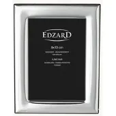 Edzard Bilderrahmen Lucera (9x13 cm), edel versilbert, anlaufgeschützt, mit Holzdekor-Rücken
