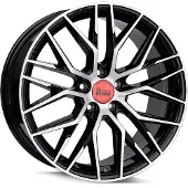 Mam 19 Zoll MAM RS4 5x112 ET45 Alufelgen BLACK FRONT POLISH