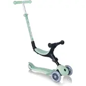 Globber GO-UP FOLDABLE PLUS ECO – 3 in 1 Dreirad, Laufrad und Scooter, 120/80 mm, 3-rädrig, höhenverstellbar, pistazie