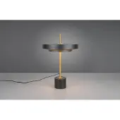 TRIO Lighting LED Tischlampe Keaton, dimmbar, schwarz, für Wohn- / Esszimmer, Metall, LED Tischlampe
