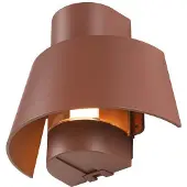 SLV Photoni Außenwandlampe, rostfarben, Alu, Breite 25 cm - , Photoni, dimmbar, Braun / Rost, für Terrasse, Aluminium