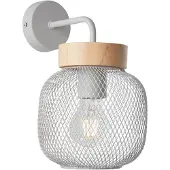 Brilliant Wandlampe Giada grau mit Holz