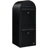 Bobi Briefkasten Duo 9005 Strukturiertes Schwarz
