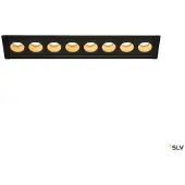 SLV LED-Einbauleuchte Milandos 8-lichts 8x130 Lumen schwarz