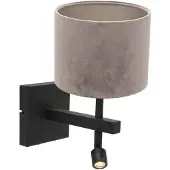 Steinhauer Wandleuchte Stang 2-flammig Mattschwarze Amatur 11x17,5cm