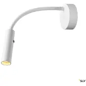 SLV Flexible Nachttischlampe Karpo Goose Weiß