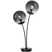 JUST LIGHT BIG WIDOW Tischleuchte E14 max. 25W 2-fach schwarz 14605-18