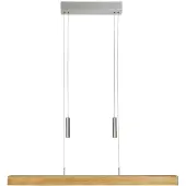HerzBlut Leonora LED Balkenlampe mit Unterlicht Asteiche geölt 85cm