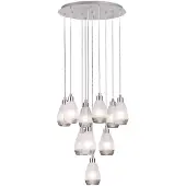 Stars of Light SIRACUSA, Flexible Halterung, Nickel, Nickel, Stahl, I, 10 Glühbirne(n)