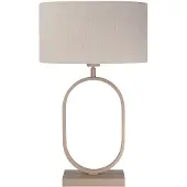Highlight Tischlampe Verona sandbraun 48cm