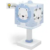 DALBER Tischleuchte für Kinderzimmer Baby Jungle blau