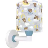 DALBER Wandleuchte für Kinder Baby Teddy Blau Bären