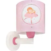 DALBER Wandleuchte Princess Dance Pinkes Leuchten im Dunkeln
