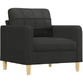 Syfax Sofasessel Schwarz 60 cm Stoff