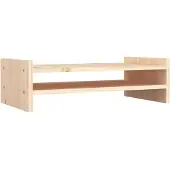 vidaXL Monitorständer 50x27x15 cm Massivholz Kiefer
