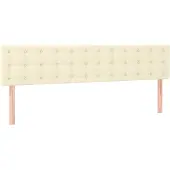 Syfax Kopfteile Creme 200x5x78/88 cm Kunstleder