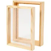 Creativ Company 22795, Bilderrahmen-Set, Holz, Natürlich/Natur, Rechteckig, 190 mm, 30 mm