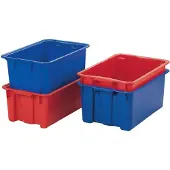 LA-KA-PE LA KA PE Drehstapelbehälter 60l Polypropylen rot Länge 650 x Breite 450 x Höhe 280mm stapelbar - LB65/45