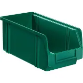 LA-KA-PE LA KA PE Sichtlagerkasten Größe 2A grün Länge 350 / 300 x Breite 200 x Höhe 200mm aus Polystyrol stapelbar - LK2AOHNE