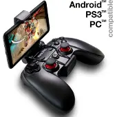 Evolveo EasyPhone Fighter F1, Gamepad, Android, PC, Playstation 3, Schaltfläche Auswählen, Schaltfläche Start, Turbo-Taste, Verkabelt & Kabellos, Bluetooth/USB, 2,4 GHz