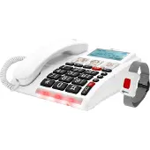 Geemarc Telecom CL9000 - 4G Schnurgebundenes Notruftelefon mit Notrufarmband