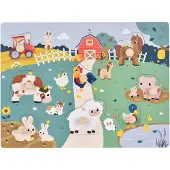 Kinder and Kids Knopfpuzzle Bauernhof