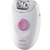 Braun Silk-épil 1 1370, Pink, Weiß, 20 Pinzette, SoftLift, Abdomen, Hinterer Oberschenkel, Gesäß, Innere Oberarme, Äußerer Oberschenkel, Taille, 12 V, 240 g