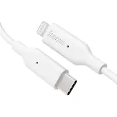 Hama 00201598, 1 m, Lightning, USB C, Männlich, Männlich, Weiß