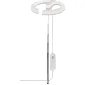 Emos LED-Grow-Lampe für Zimmerpflanzen und Sukkulenten, runde Wachstumslampe für Orchideen mit Timer, höhenverstellbar, 300lm, 1,7m USB-Kabel, Z7902