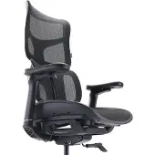 Sihoo Profi Bürostuhl S100-M301 Ergonomischer Schreibtischstuhl mit Armlehnen (höhenverstellbar) Netzstoff Schwarz Drehstuhl für Büro, Zuhause
