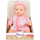 Huismerk CUTE BABY 02023A - Baby-Puppe rosa, Babypuppe klein bekleidet, ca. 22,5 cm