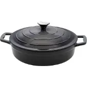 ELO Stahlwaren ELO Basaltgrau Servierpfanne Gusseisen rund robust Induktion grau 28cm
