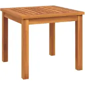 Syfax Beistelltisch, Couchtisch für Garten & Terrasse, massives Akazienholz, geölt, 40x40x36 cm, robust & pflegeleicht, für Innen- & Außenbereich