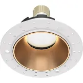 Maytoni Einbaustrahler Share 1x GU10 excl. Weiß und Mattgold aus Aluminum 10W für Küche, Schlafzimmer, Wohnzimmer, Esszimmer, Lobby