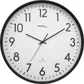 Technoline WT 8998, Wand, Analoge Uhr, Rund, Schwarz, Kunststoff, Akku