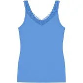 Triumph Top Feel Of Modal 10221637 Blau Slim Fit